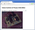 Voice Operated Internet Control of a PICAXE