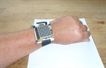 Picaxe wrist watch with scrolling 8x8 LED and weekly wisdom